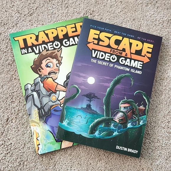๐ฎ Trapped in a Video Game & Escape from a Video Game Book Set โ Action-Packed - Picture 7 of 8